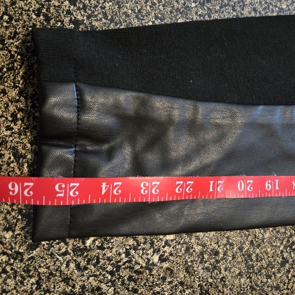 Ookie & Lala Black Faux Leather Moto Jacket Asymmetrical Collar Women size XL - Picture 12 of 16